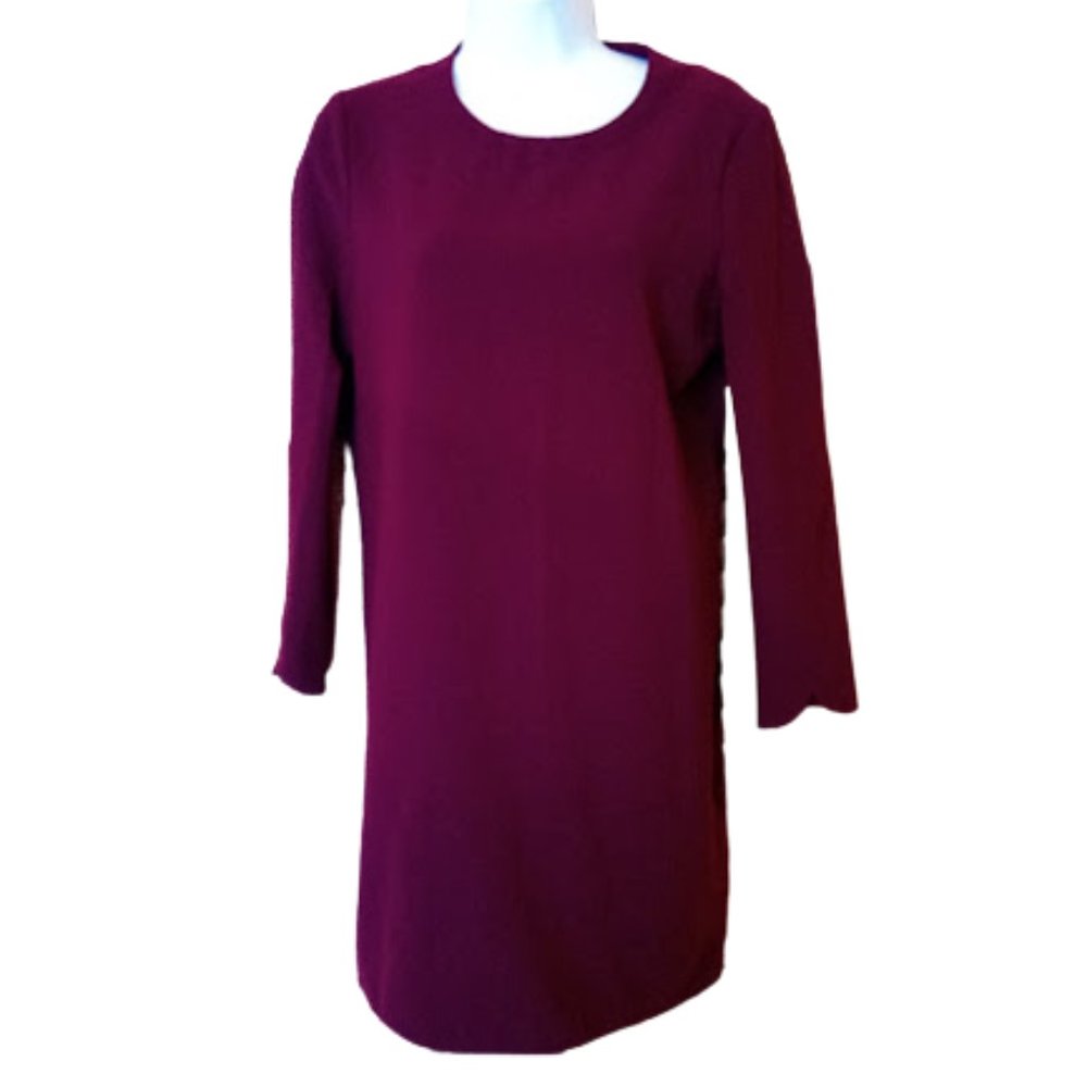Burgundy Red Dress Size Small (runs larger) New NWT (flaw)